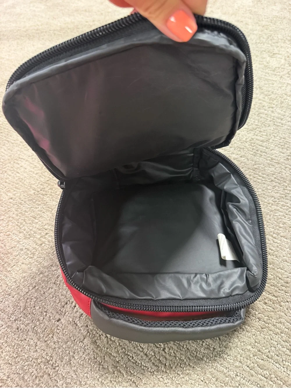 Jordan Red and Black Toiletry Pouch with Jumpman